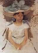 Mary Cassatt Alan wearing the blue hat oil painting picture wholesale